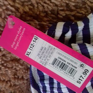 Girls bikini top striped